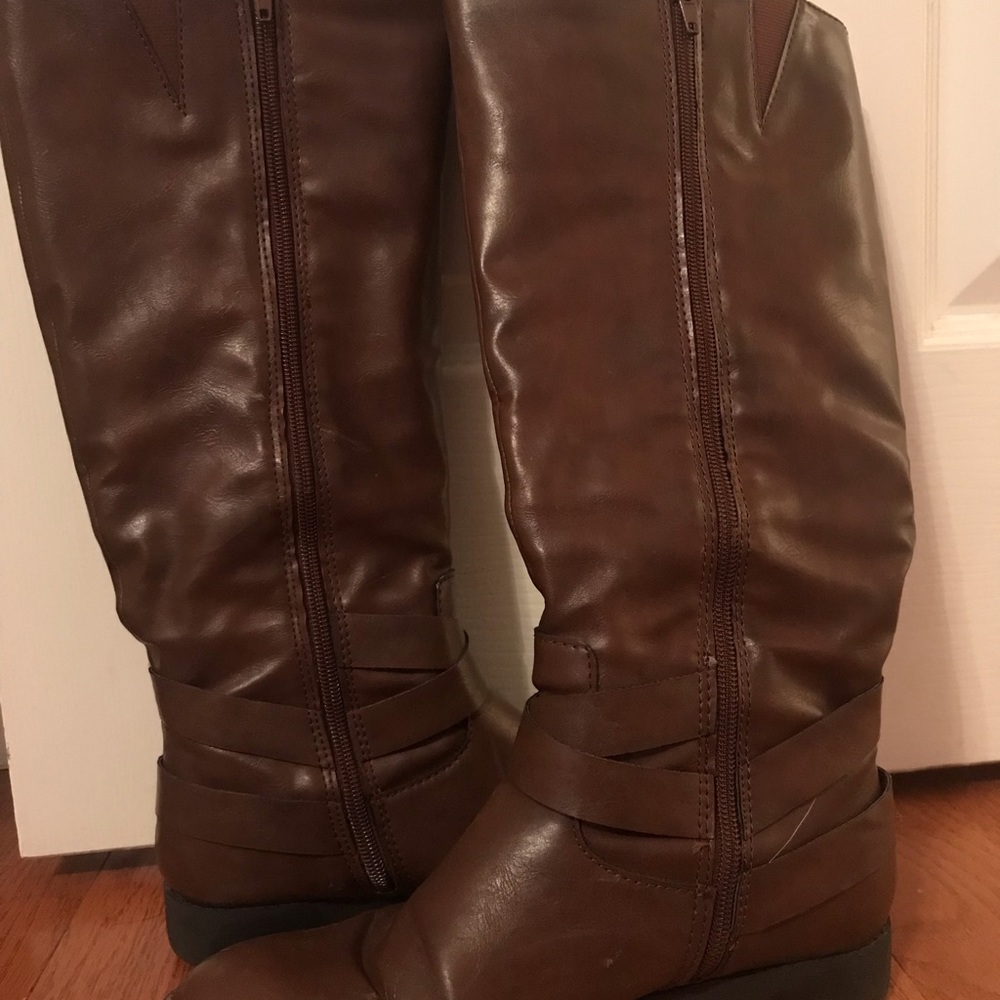 Style & Co brown riding boots